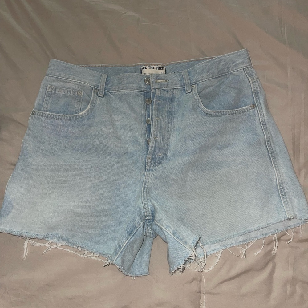 Free People denim shorts